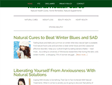Tablet Screenshot of naturalhealthreference.com